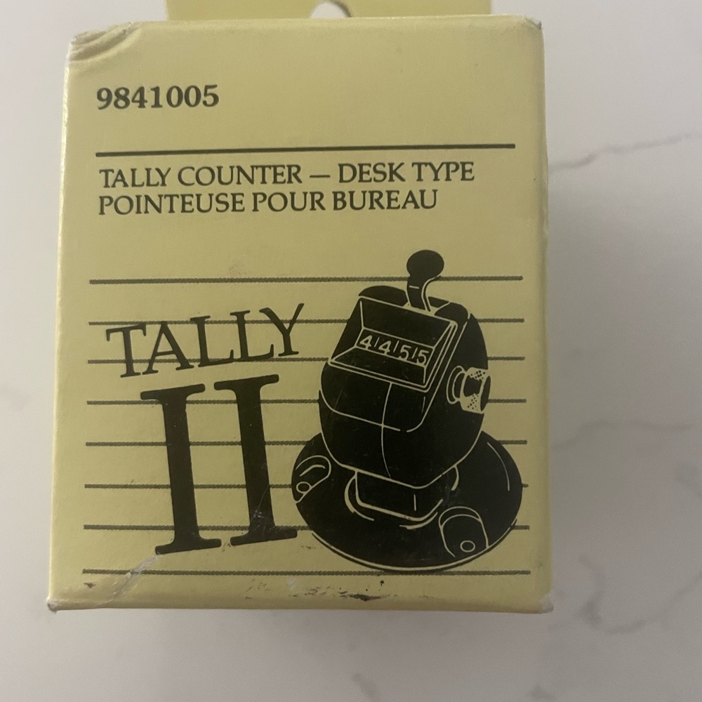 Desk Number Counter Tally ll Quartet GBC AVT9841005  Thumb push Counter New